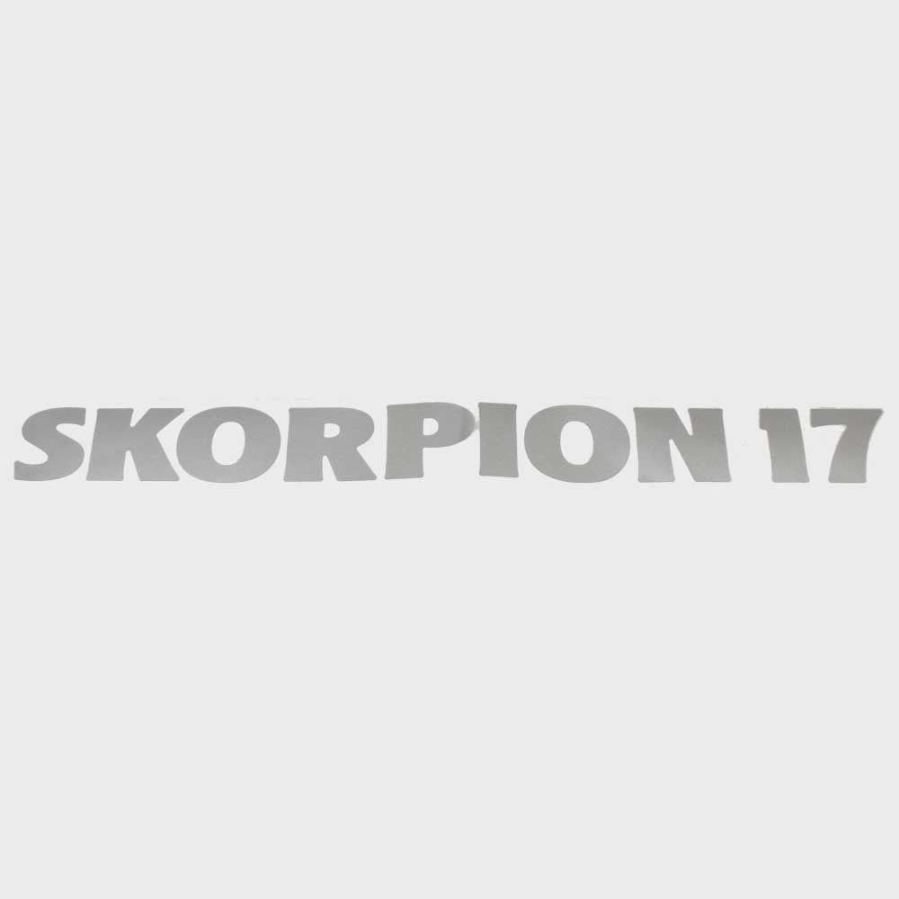 Brand Decal Lowe Skorpion 17 Silver by Lowe