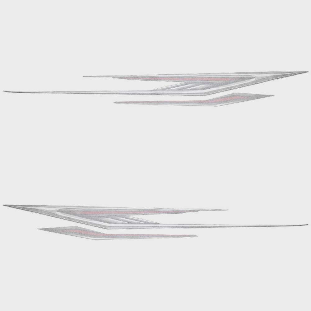 Crestliner Boat Graphic Decals 2293951 VT Storm Outlook Red by Crestliner