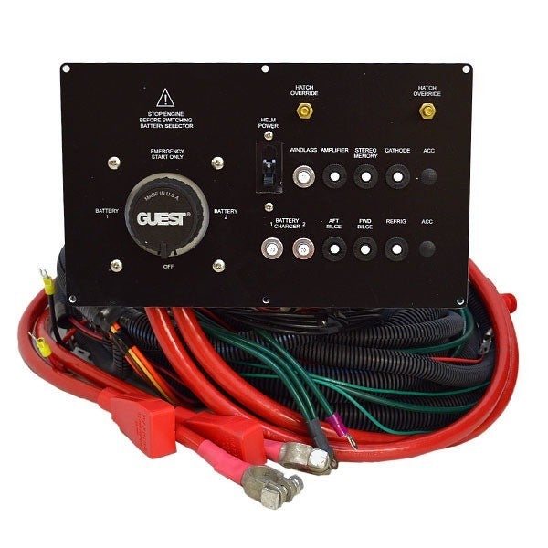 Rinker Boat Battery Switch Panel Black Plastic by Rinker