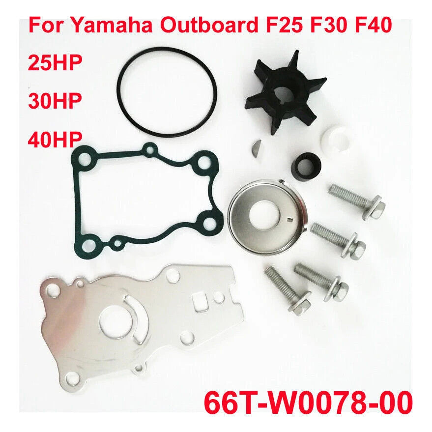 Water Pump Impeller Kit For Yamaha Outboard 40hp Ft25 F25 F30 F40