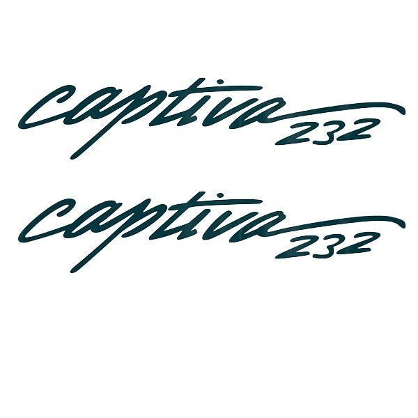 Rinker Boat Decal 232 Captiva Dark Green by Rinker