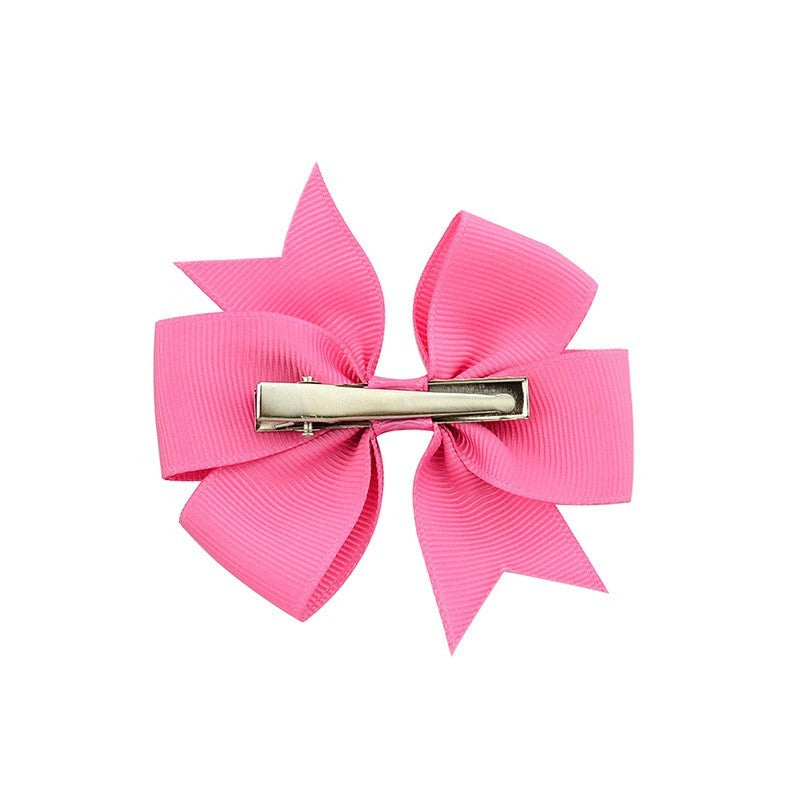 Vshaped Satin Ribbon Hair Clip for Baby