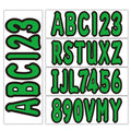 4 Sets Of 3" Marine Boat Sticker Decal A-z Letters And 0-9