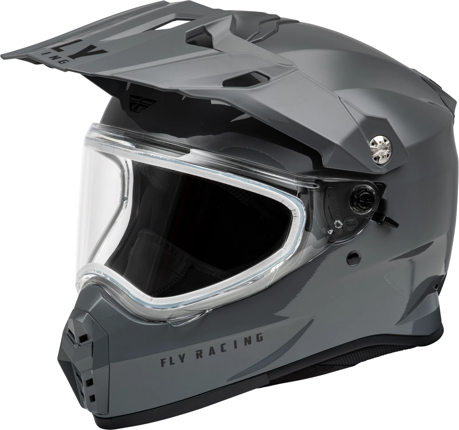 Fly Racing Trekker Cw Solid Snow Helmet X-large Grey 73-31363x