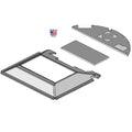 Cr304h Main Headliner, Black Vinyl W/ Formed Plastic Fits John Deere