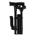 1* Slip-resistanc<wbr/>e Walking Cane W/side Handle&LED Light&alarm