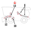 H151952 Powershift & Reel Pump Header Belt Fits John Deere 9410 9510