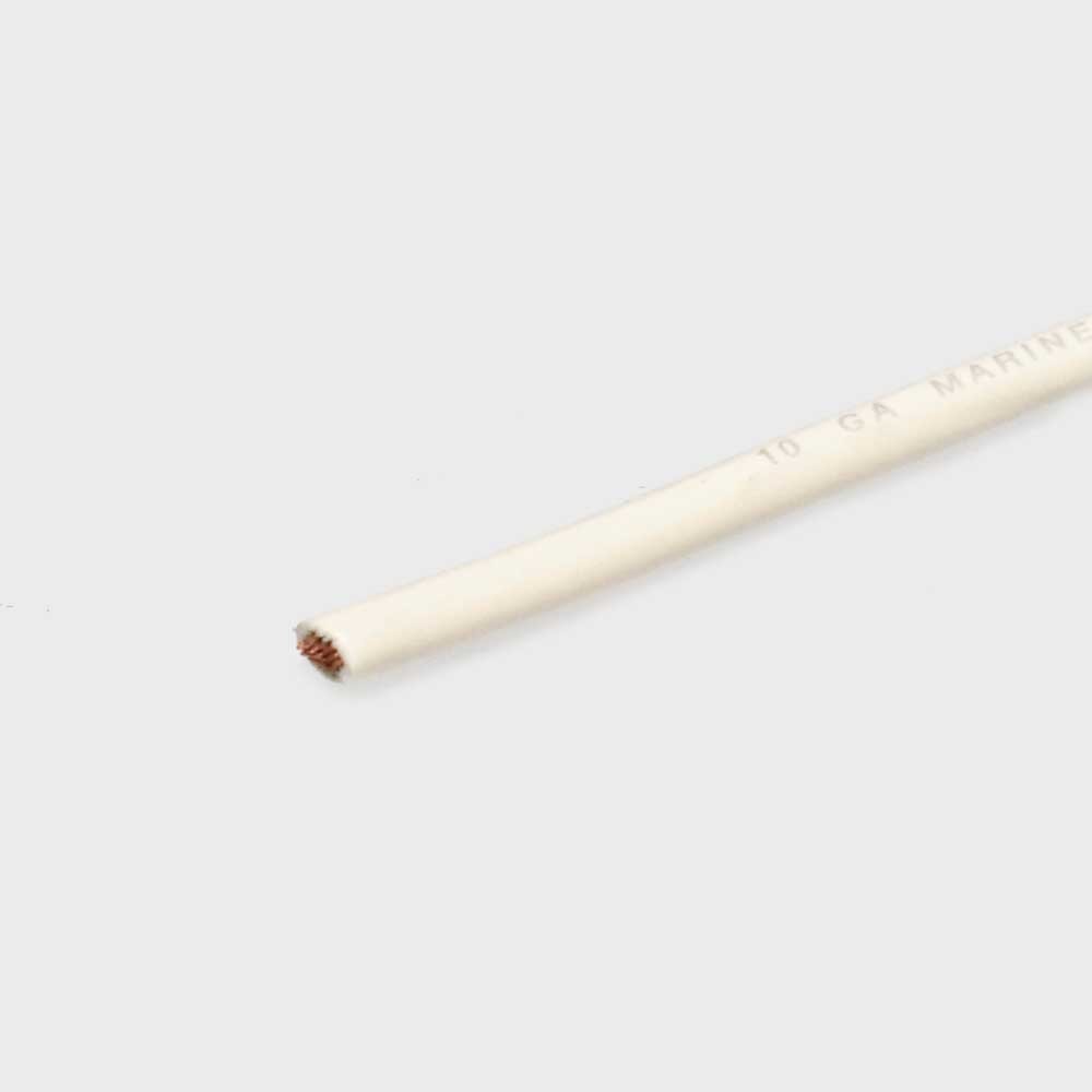 Boat Copper Wire | 10 AWG 60V White (10 FT) by Boat