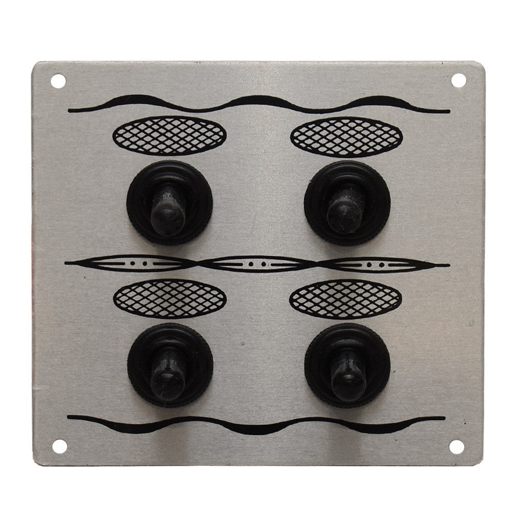 Toggle Switch Panel Whitecap Marine Silver by Whitecap