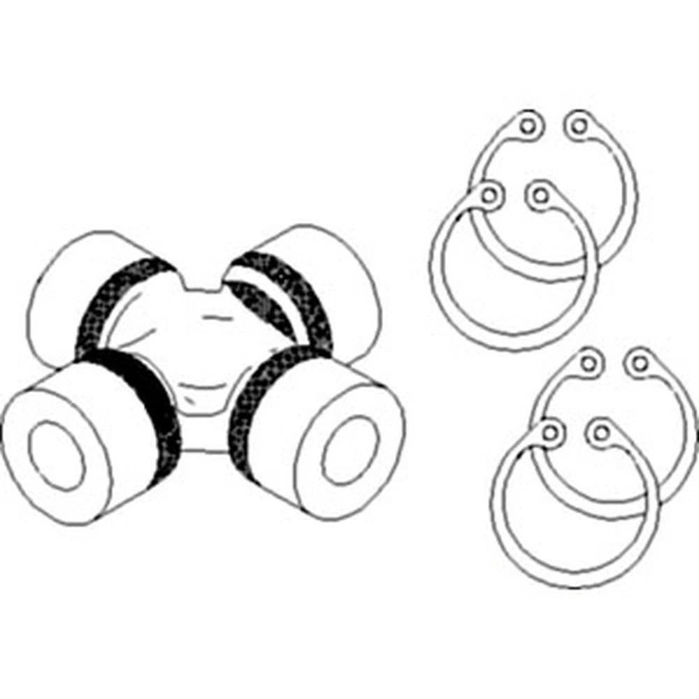 Cross & Bearing Kit 253073a1 Fits Case Ih Mx100 Mx110 Mx120 Mx135