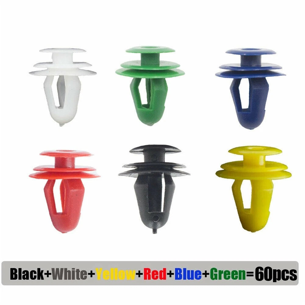 Car Door Panel-clips 6 Sizes 60pcs Car Door Panel Clips V9mm Hole