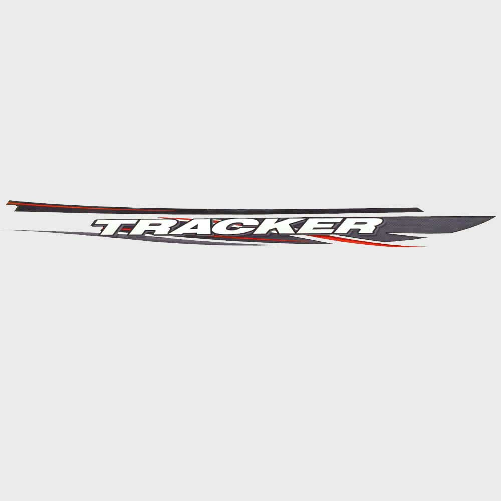 Tracker Boat Graphic Decal 185045 Red Gray White