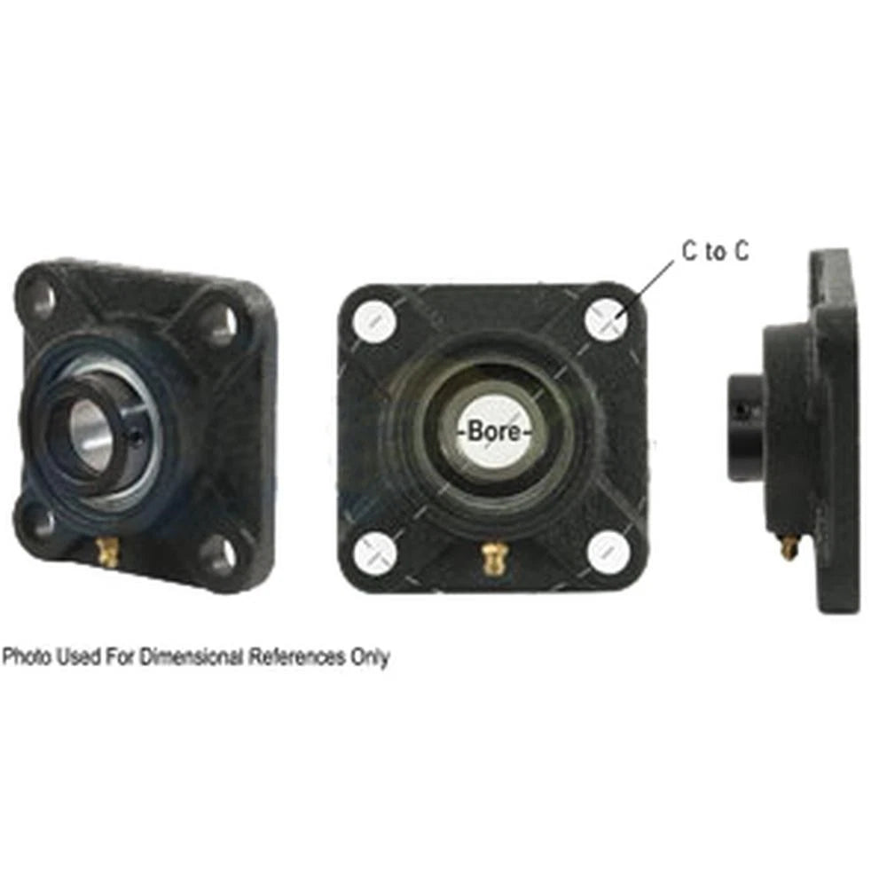 A-wgfz25-p-ai 4 Bolt Flanged Bearing W/ Lock Collar,