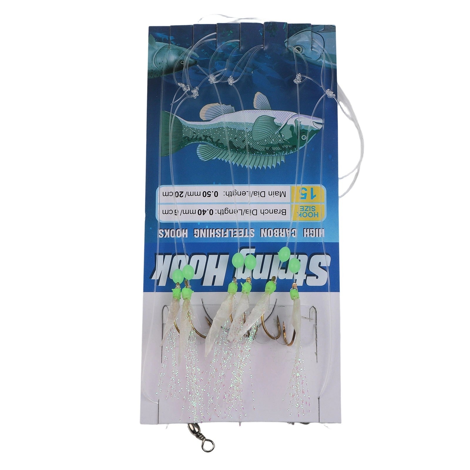 Soft Sabiki Bait Rigs with Luminous Beads by High Quality