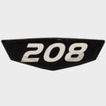 Cruisers Boat Raised Decal 208 Black Silver by Cruisers