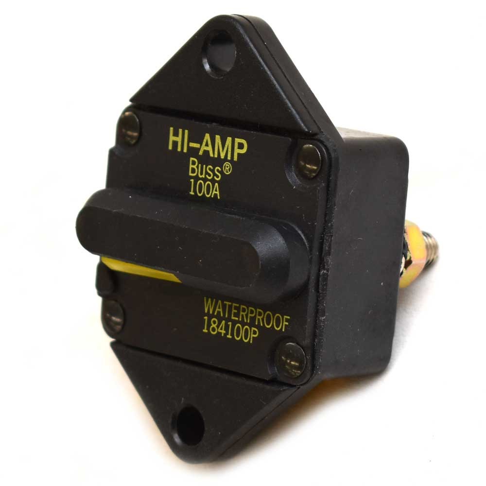 Eaton Bussman Boat Inline Circuit Breaker 100 Amp 42 VDC by Eaton Bussman