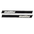 Malibu Boat Logo Decals Black Gray Stickers by Malibu