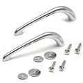 Hafele Boat Cabinet Handle Yacht RV Polished Chrome Pair by Hafele
