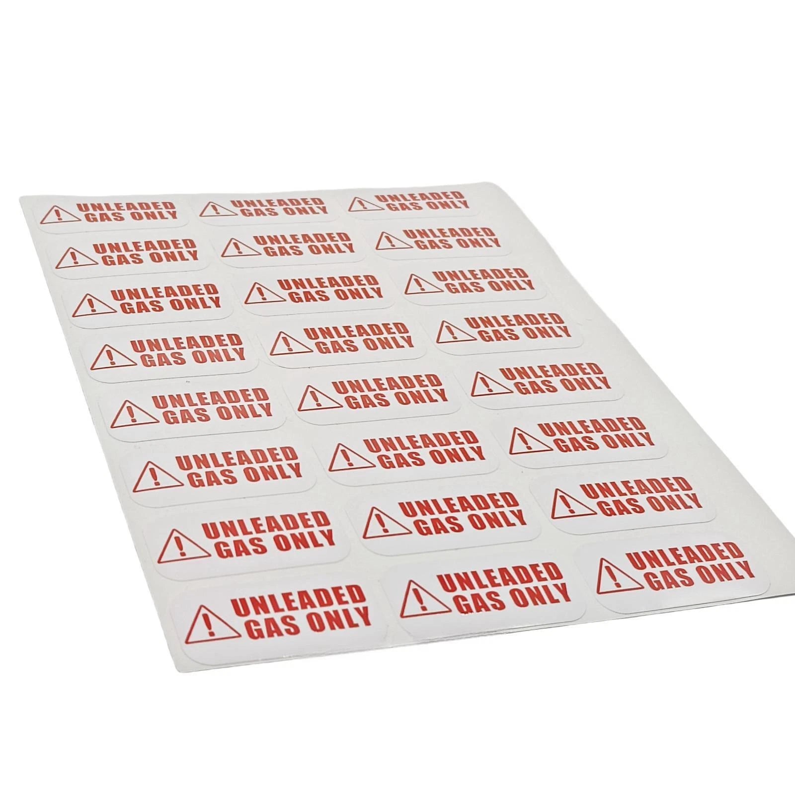 Unleaded Fuel Only Sticker Decal Tank Vehicle Oil Label Vinyl Gas Can