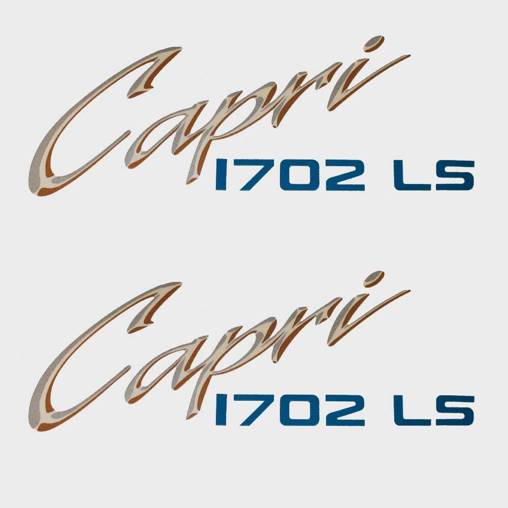 Bayliner Boat Decals Capri 1702 LS Silver Gold by Bayliner