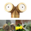 Brass Irrigation Connector 2 Hole Nozzle