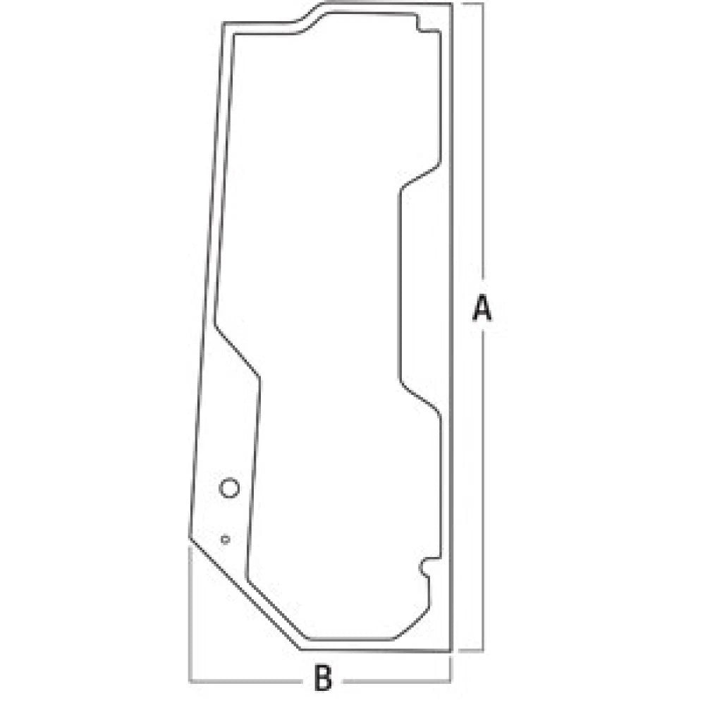 Loader Door Glass Fits John Deere 744k Ii 824k Ii 844k Ii 444k 524k