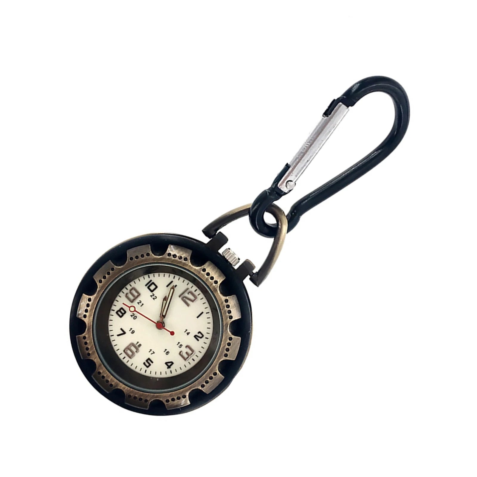 Outdoor Hiking Climbing Alloy Backpack Clip-on Carabiner Quartz