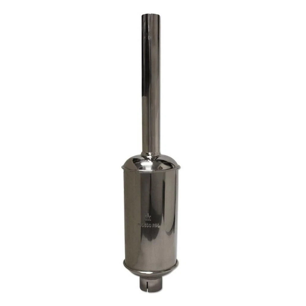 350600r95 Polished Stainless Steel Muffler Fits Farmall Super H Hv W4