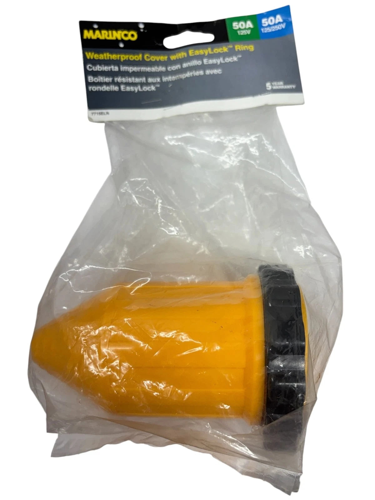 Marinco 7715eln Weatherproof Plug Cover, Easy Lock Ring For 6360crn