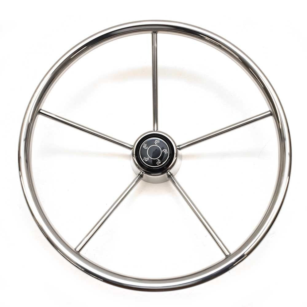 Boat Steering Wheel 15 1/4 Inch 5 Spoke SS