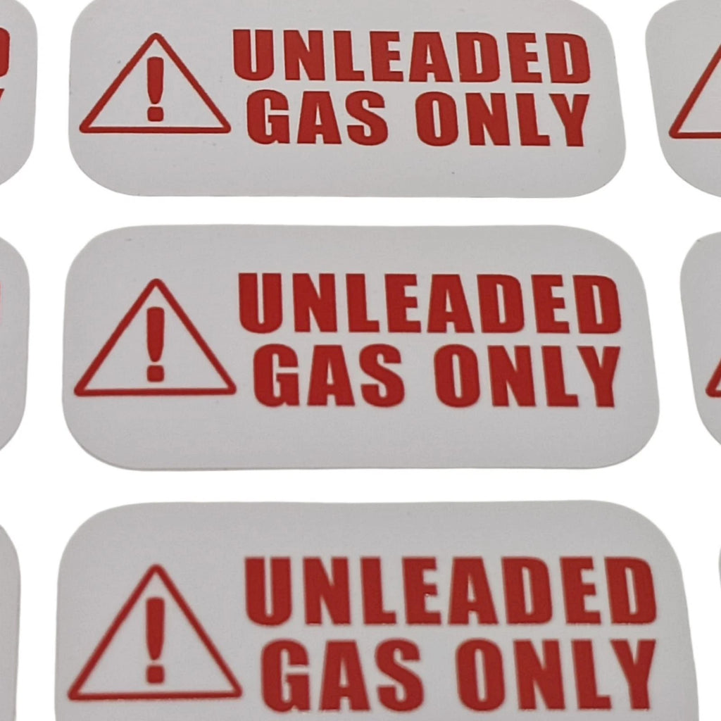 Unleaded Fuel Only Sticker Decal for Gas Tank, Vinyl Label