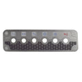 Cruisers Boat Blank Switch Panel 6-Button Aluminum by Cruisers