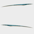 Tracker Boat Graphic Decals Teal Gold Stickers Set of 2 by Tracker