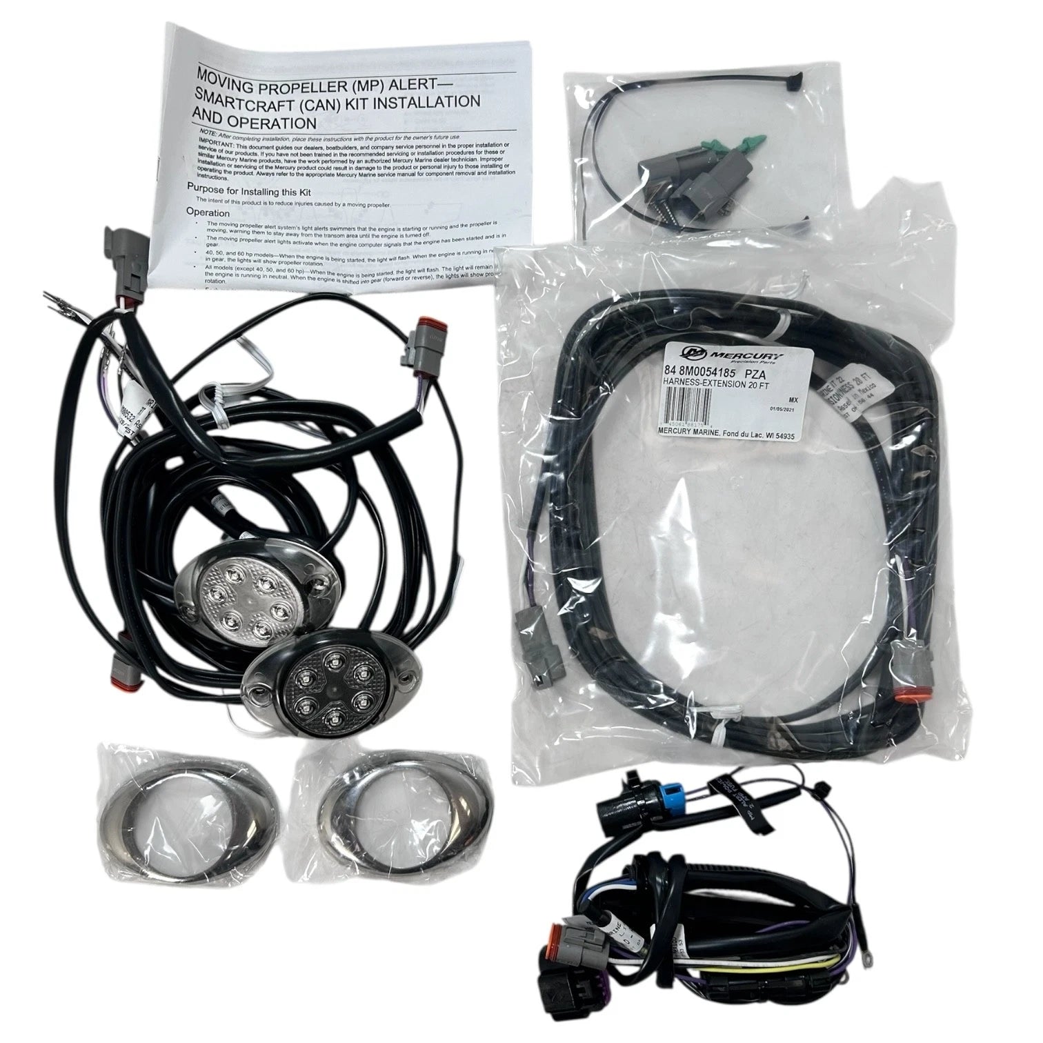 Mercury 8m0109507, Marine Moving Prop Oval 2 Light System Assembly,