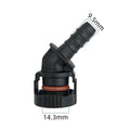For Exhaust System Quick Connect 45 Deg Plastic Female Connector