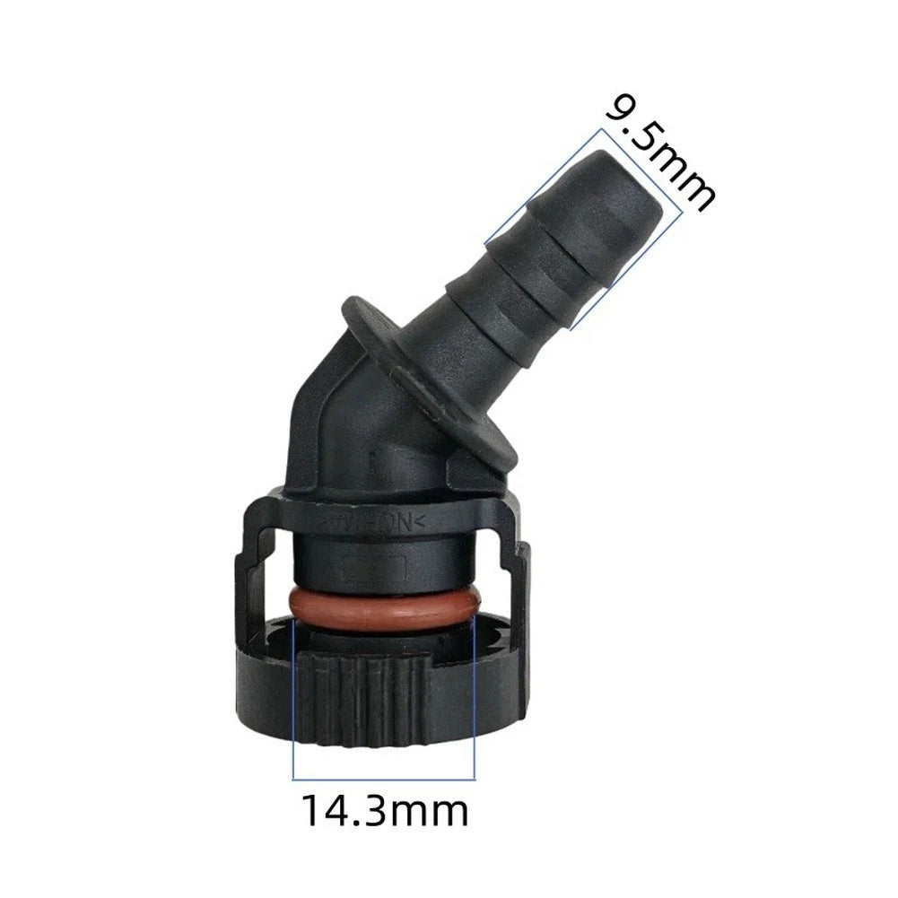 For Exhaust System Quick Connect 45 Deg Plastic Female Connector