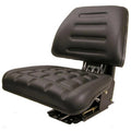 T116bl Black Seat W/ Trapezoid Backrest Fits John Deere Fits Case Ih