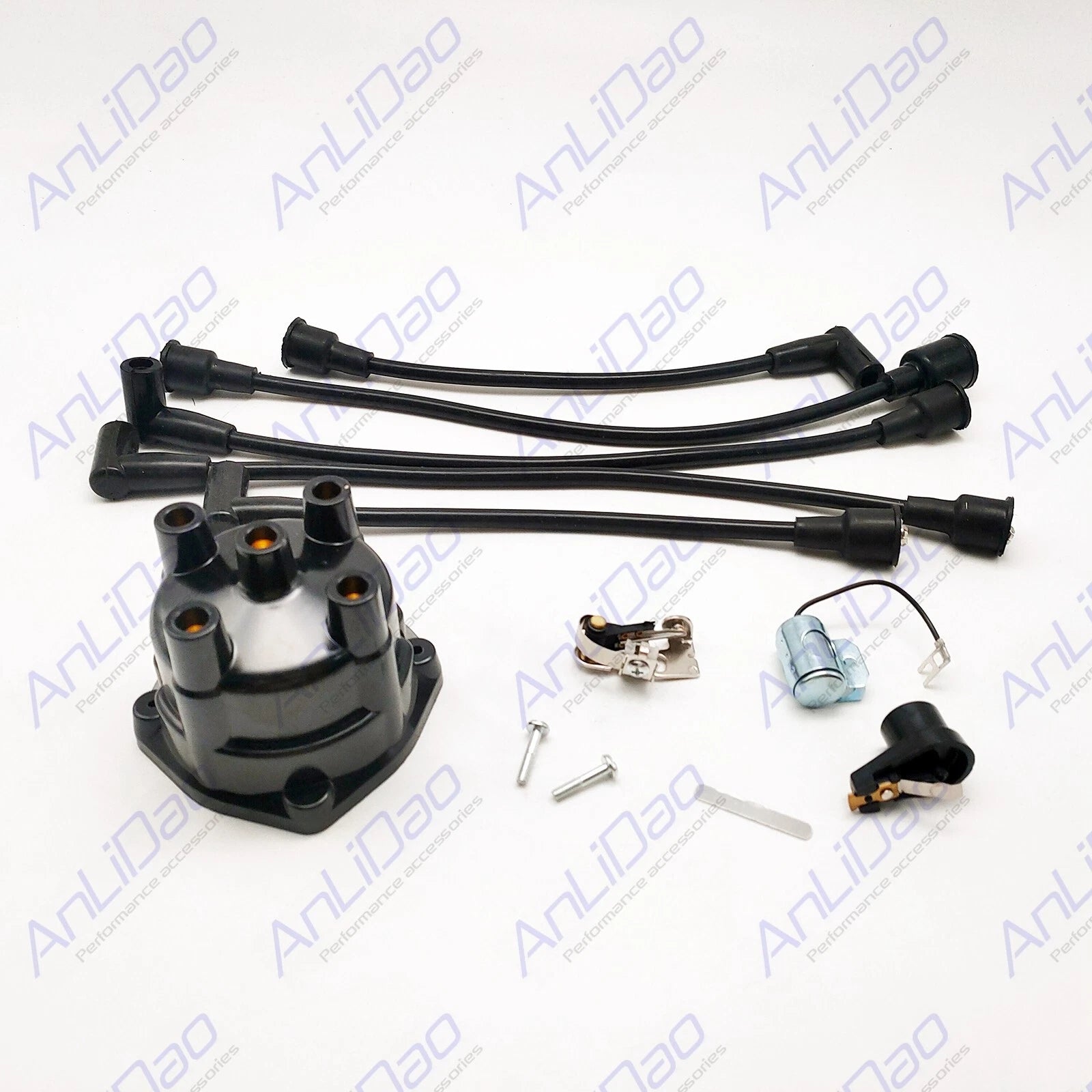 Fit Fit Mercruiser 4 Cyl 3.0l 2.5 Points Distributor Ignition Wire
