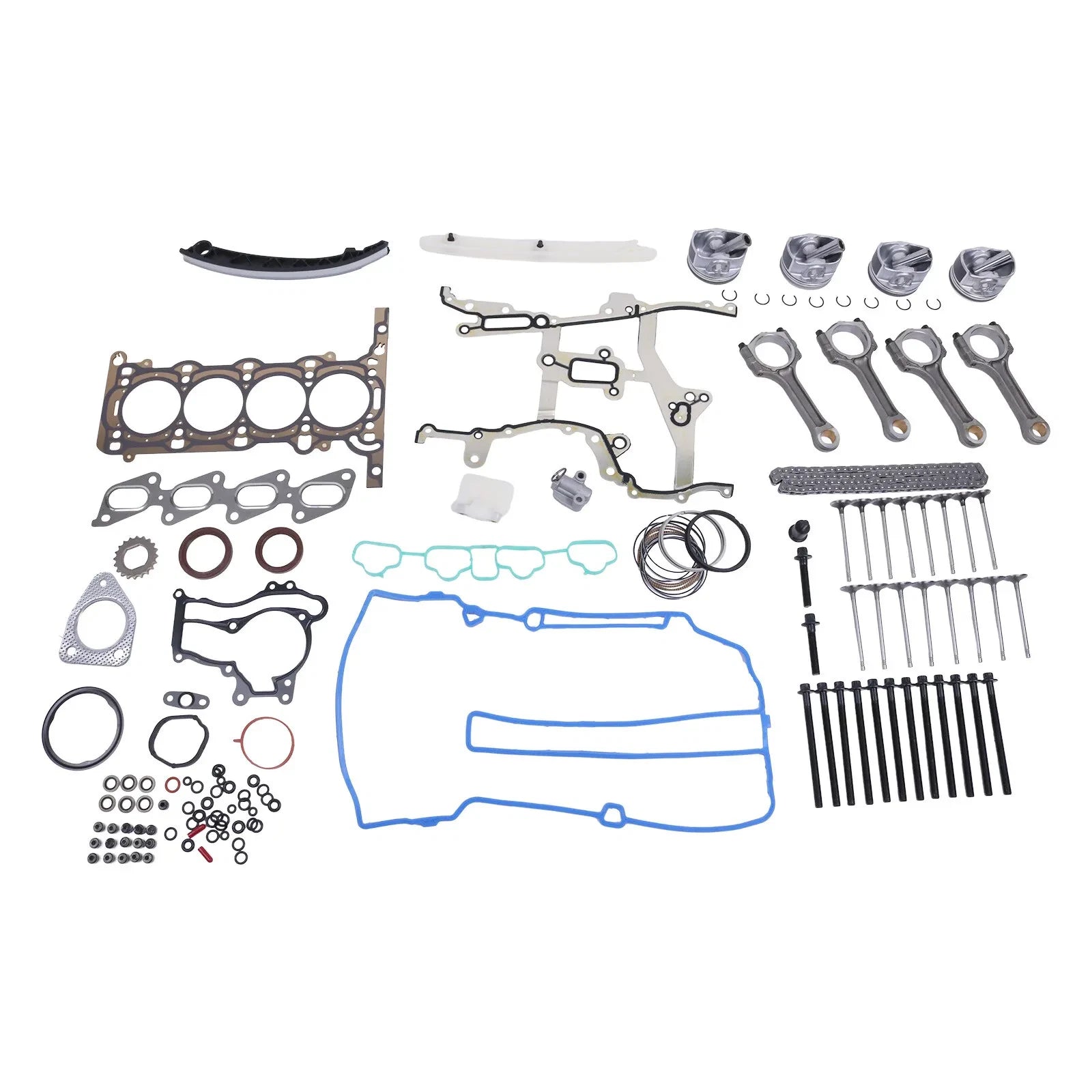 Engine Pistons Overhaul Rebuild Kit Con Rods For Chevy Cruze Buick