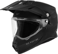 Fly Racing Trekker Solid Helmet Large Matte Black Street Full-face