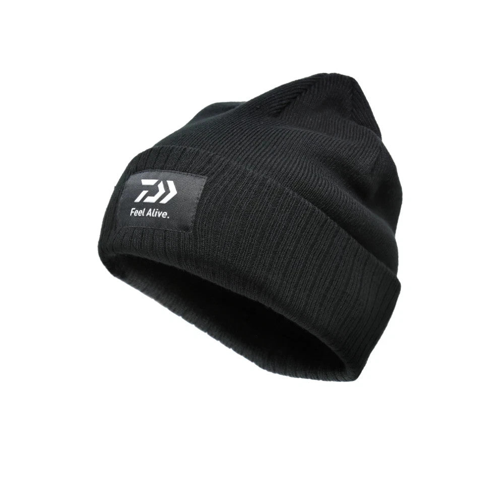 Daiwa Feel Alive Black Beanie Hat by Daiwa
