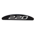 Tracker Boat Raised Decal 220 Black Silver by Tracker