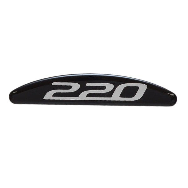 Tracker Boat Raised Decal 220 Black Silver by Tracker