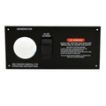 Sea Ray Boat Generator Panel Plate | W/ Bilge Blower Switch Black