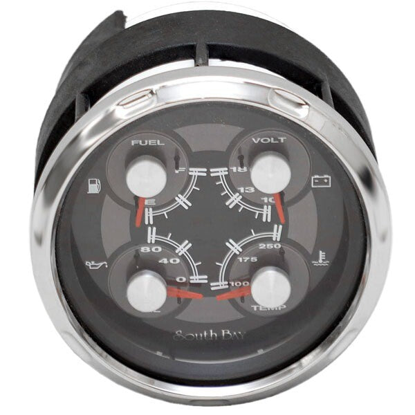 Faria Boat Multifunction Gauge South Bay 3 1/4 Inch Black by Faria