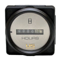 Faria Boat Hour Meter Gauge Black Silver by Faria