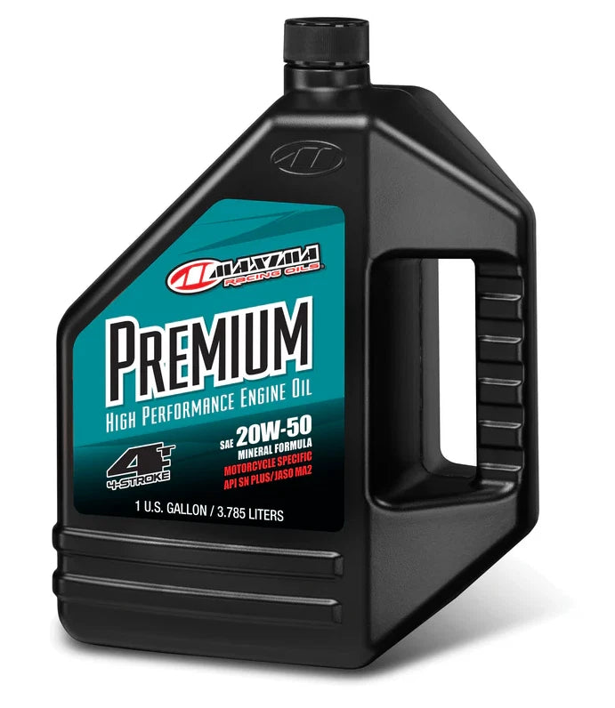 Maxima Premium 4t 20w50 Motorcycle Engine Oil 1 Gal For 4-stroke