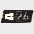 Axis Boat Raised Decal A24 Black Silver by Axis