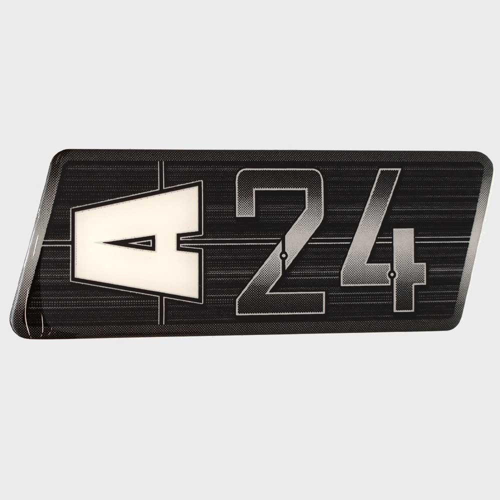 Axis Boat Raised Decal A24 Black Silver by Axis