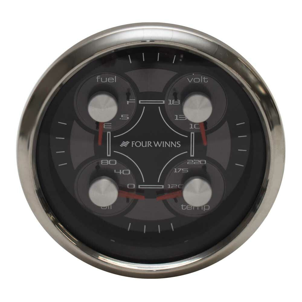 Four Winns Boat Multifunction Gauge Faria 3 3/8 Inch by Four Winns